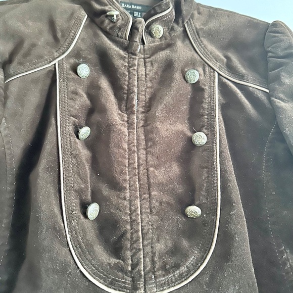 Zara - Military Velvet Jacket - Picture 3 of 13